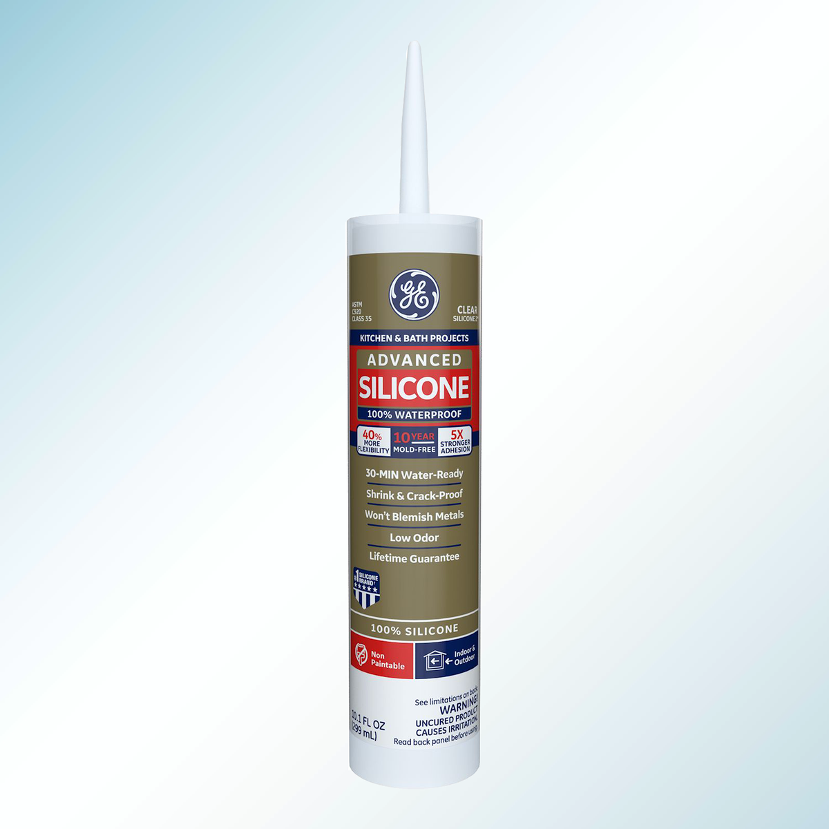 GE Sealants Advanced Silicone 2 Kitchen & Bath Sealant