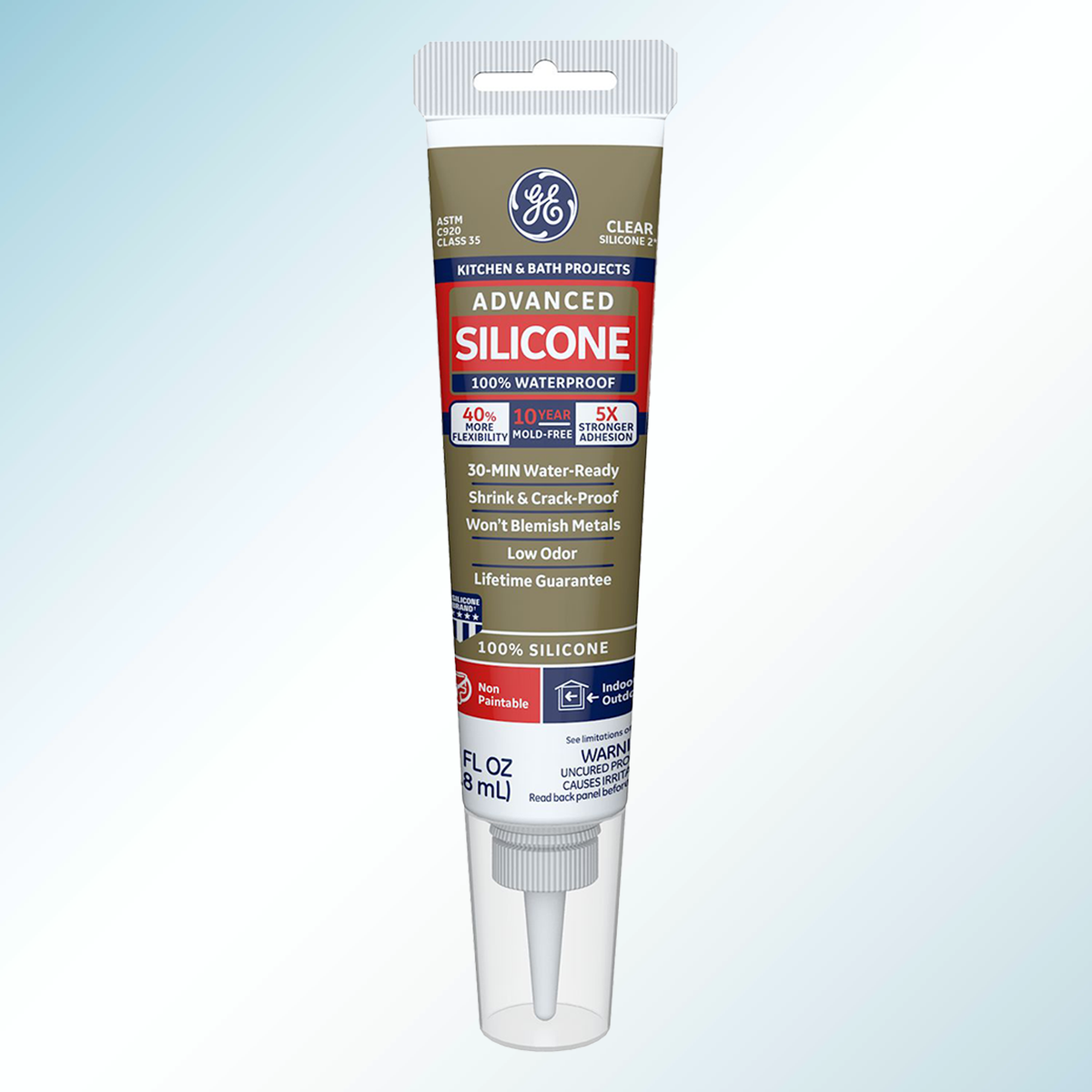 GE Sealants Advanced Silicone 2 Kitchen & Bath Sealant