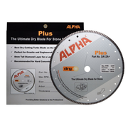 Alpha Professional Tools 12" Plus Dry Diamond Blades for Cutting Granite, Stone, and Tile