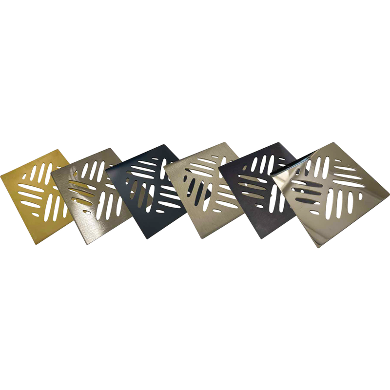 GoBoard® Dakar Series Designer Drain Grates & Risers