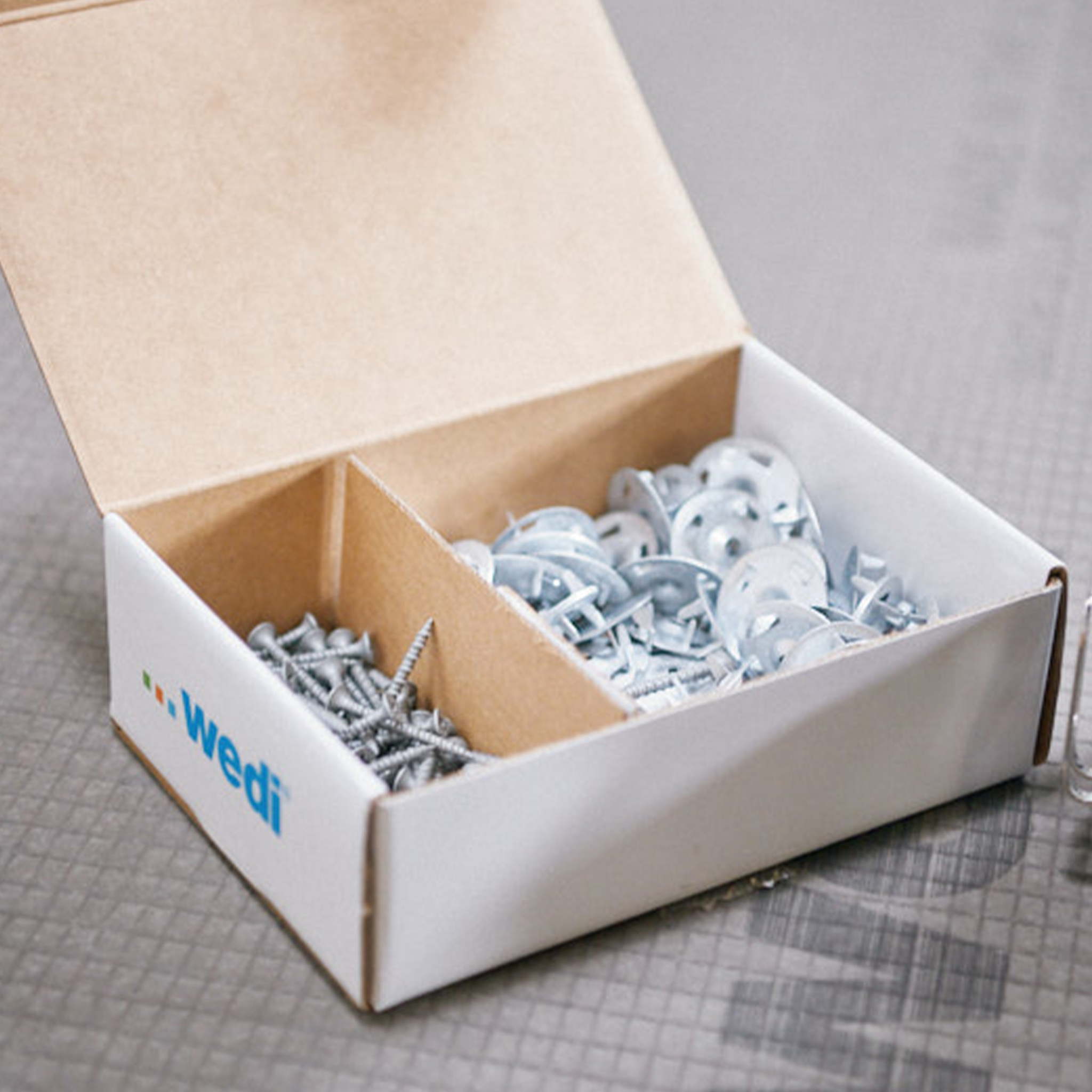wedi Fastener Kit | 100 Screws & Steel Tab Washers | Tile This