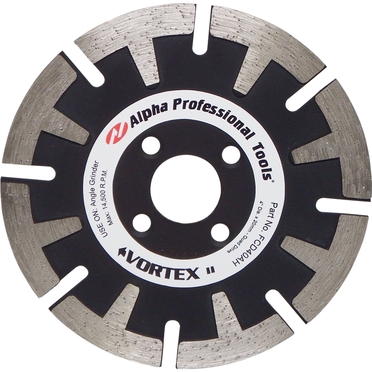 Alpha Vortex Diamond Blade for Granite (4" & 5")