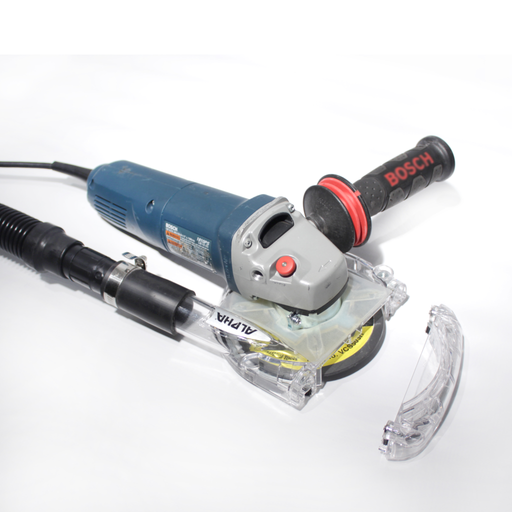 Alpha Professional Tools Ecoguard Type G Dust Collection Cover on bosch Grinder