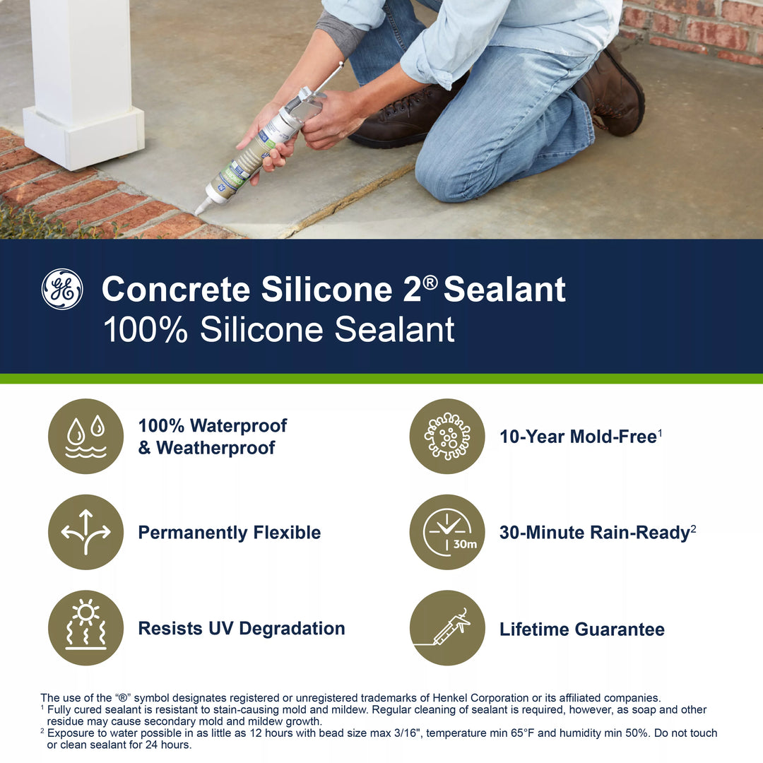 GE Concrete Silicone 2 Sealant