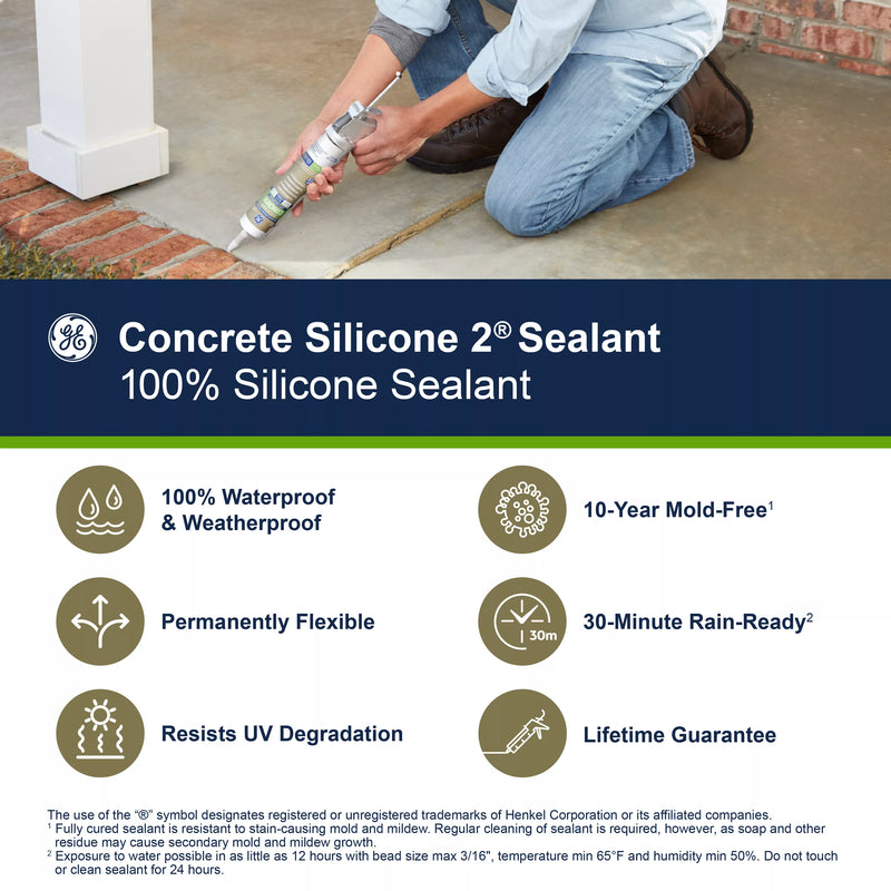 GE Concrete Silicone 2 Sealant