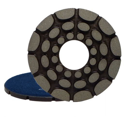 Alpha Professional Tools 100 Grit Twincur GEM-V 6" Hook & Loop Porcelain Polish Wheel