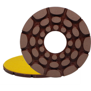 Alpha Professional Tools 200 Grit Twincur GEM-V 6" Hook & Loop Porcelain Polish Wheel