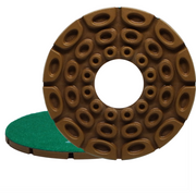 Alpha Professional Tools 2000 Grit Twincur GEM-V 6" Hook & Loop Porcelain Polish Wheel