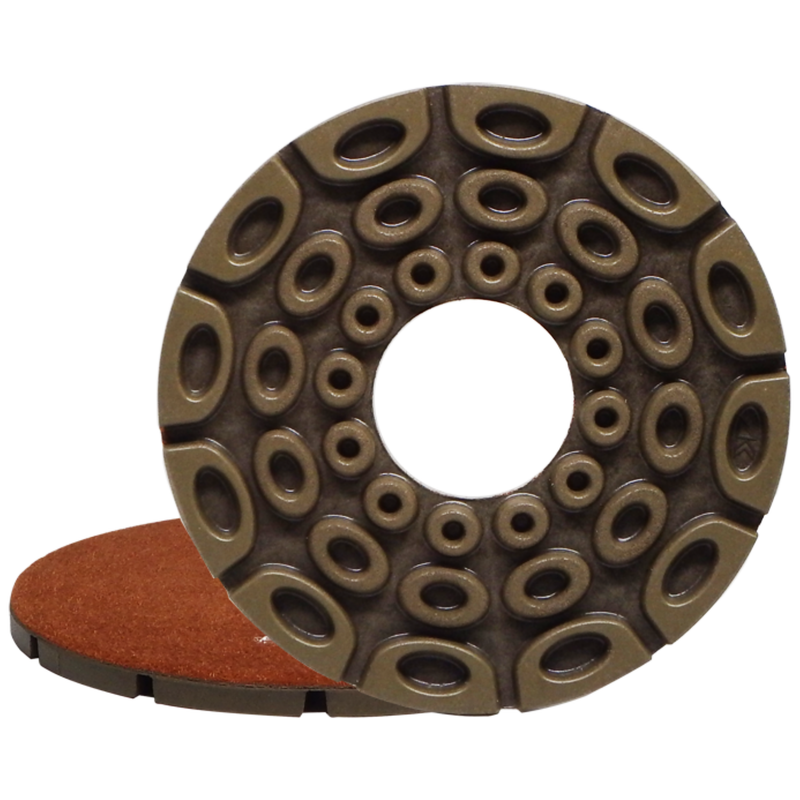 Alpha Professional Tools 3000 Grit Twincur GEM-V 6" Hook & Loop Porcelain Polish Wheel