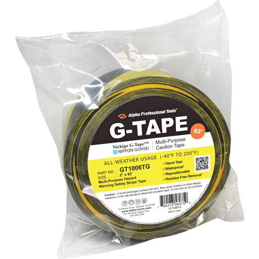 Alpha Tools Caution Style G-Tape packaged