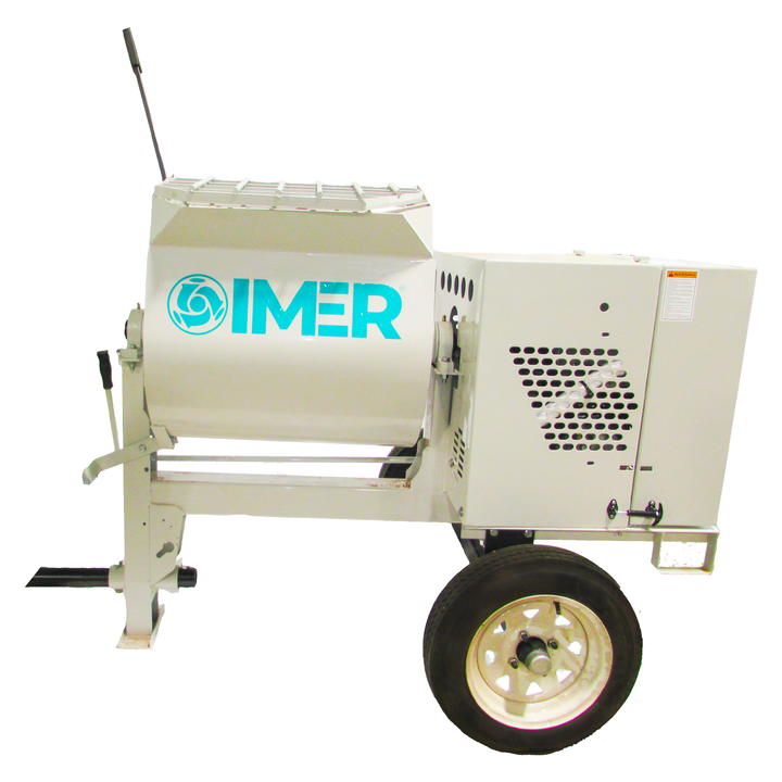 Imer HSM 6 Steel Drum Mortar Mixer (Electric & Gas Engine Options)