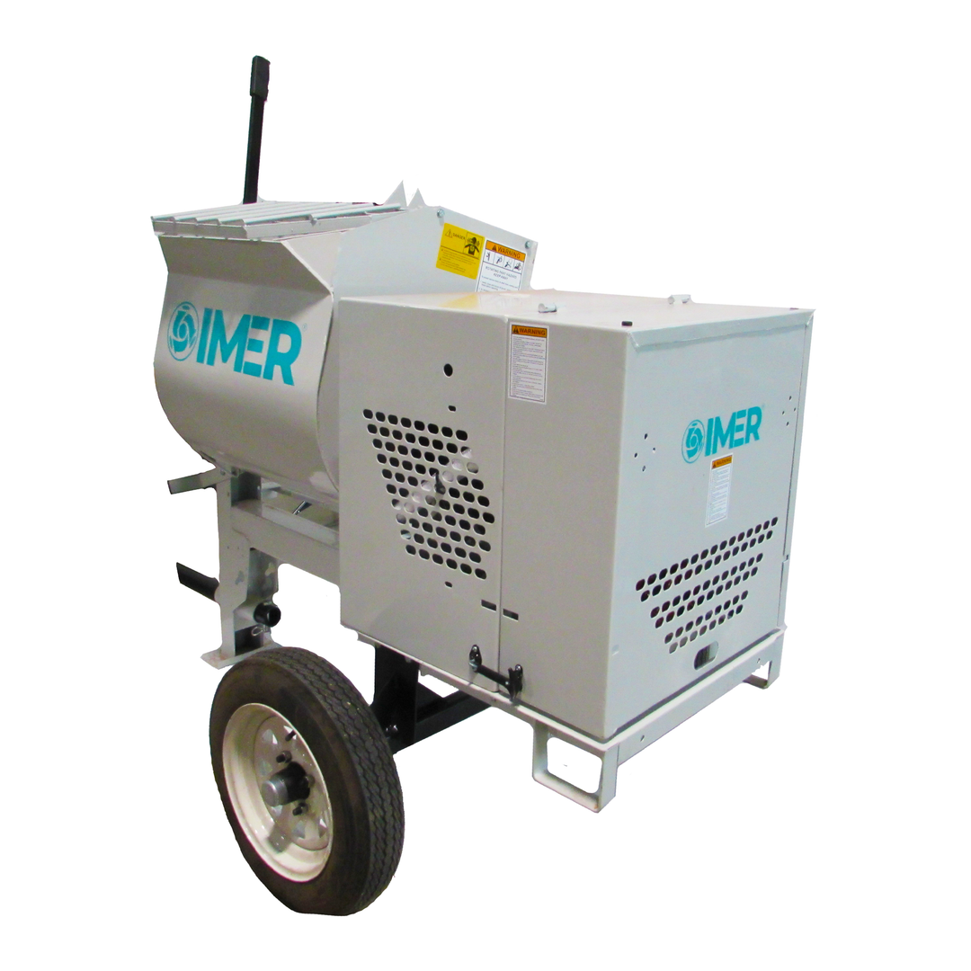 Imer HSM 6 Steel Drum Mortar Mixer (Electric & Gas Engine Options)