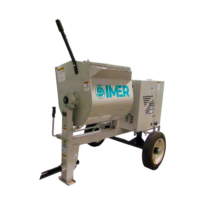 Imer HSM 6 Steel Drum Mortar Mixer (Electric & Gas Engine Options)