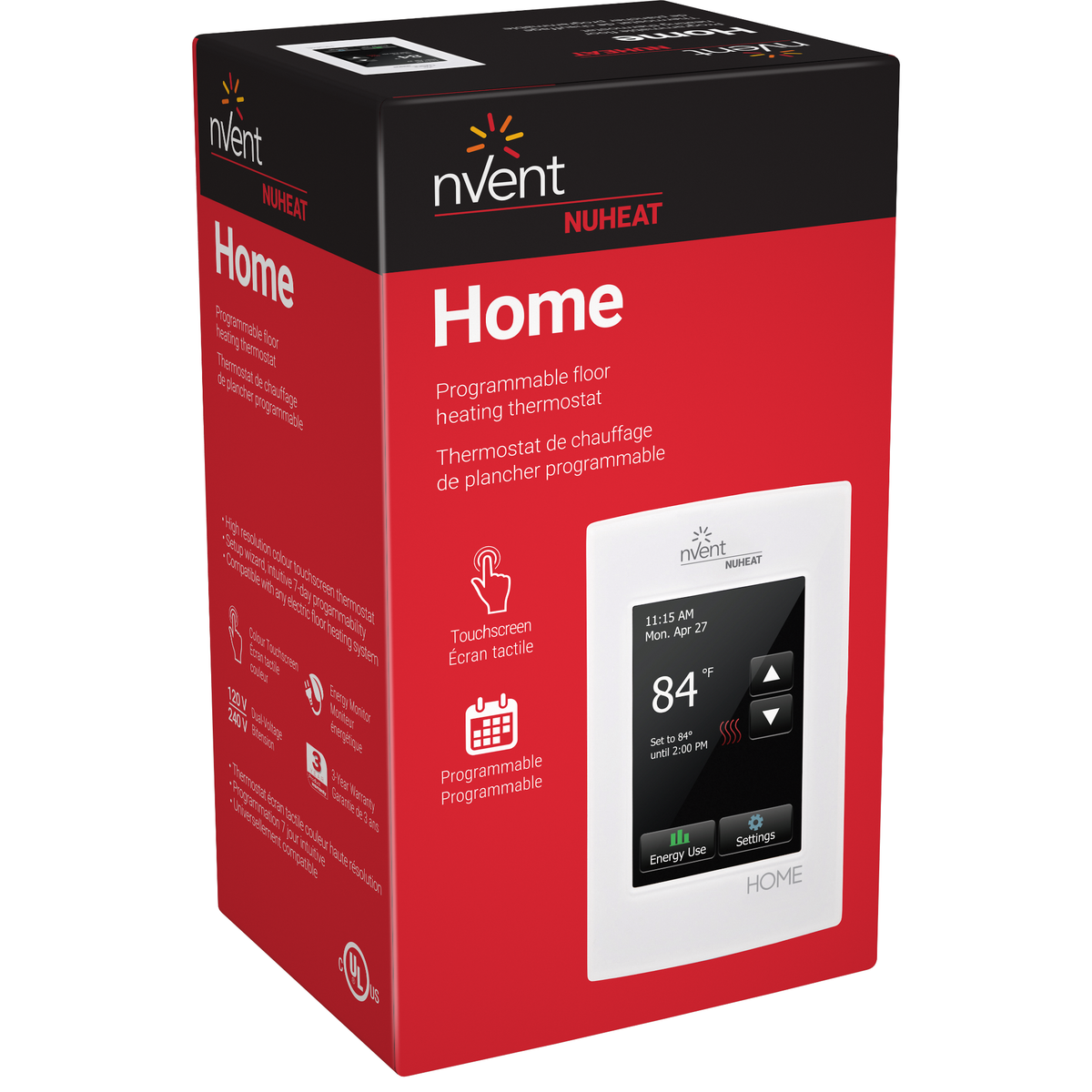 Nuheat Home Programmable Electric Floor Heating Thermostat
