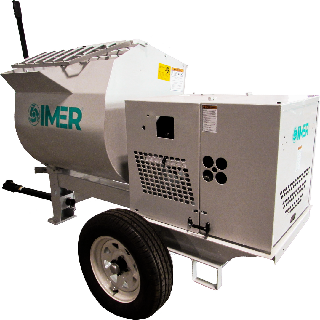 Imer HSM 12 Steel Drum Mortar Mixer (Electric & Gas Engine Options)