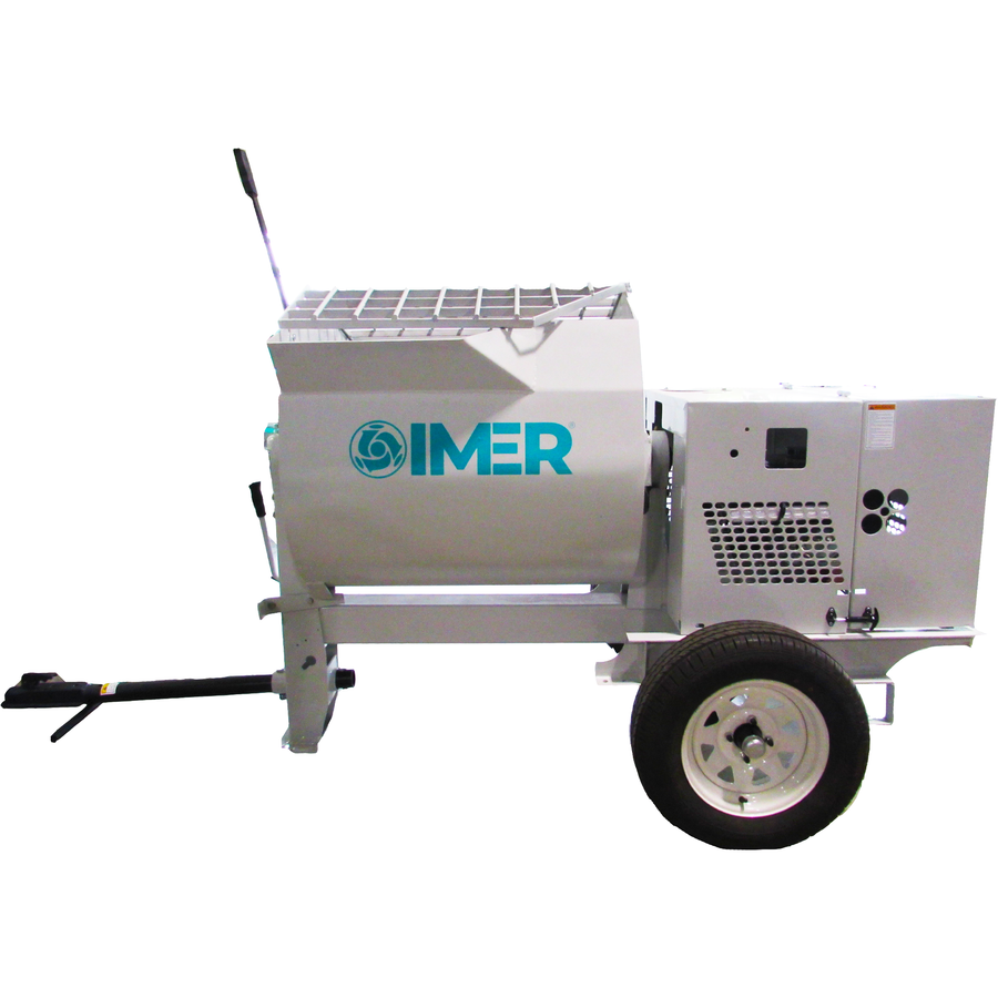 Imer HSM 12 steel Drum Mortar Mixer with Gas Engine
