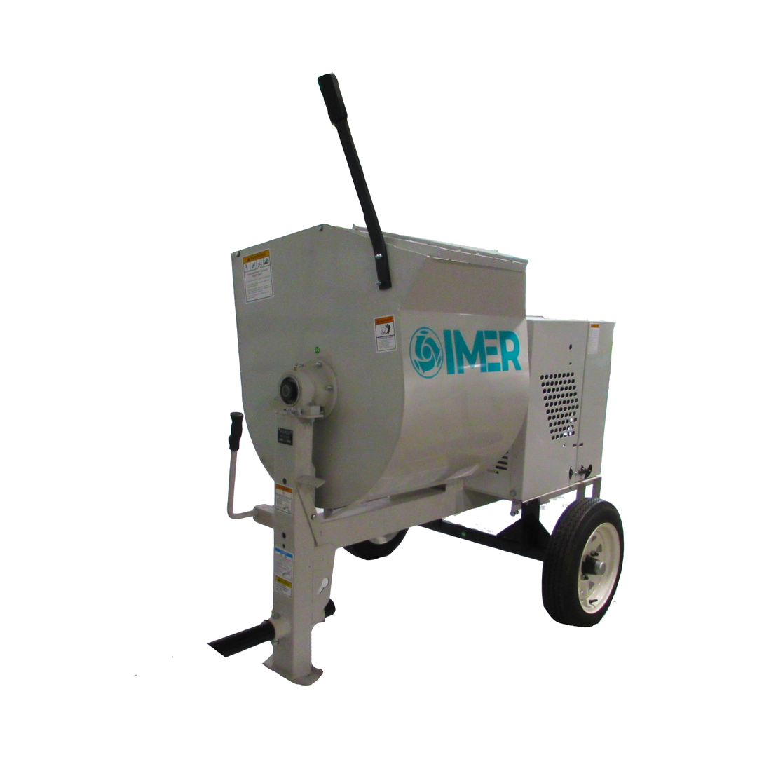 Imer HSM 8 Steel Drum Mortar Mixer (Electric & Gas Engine Options)