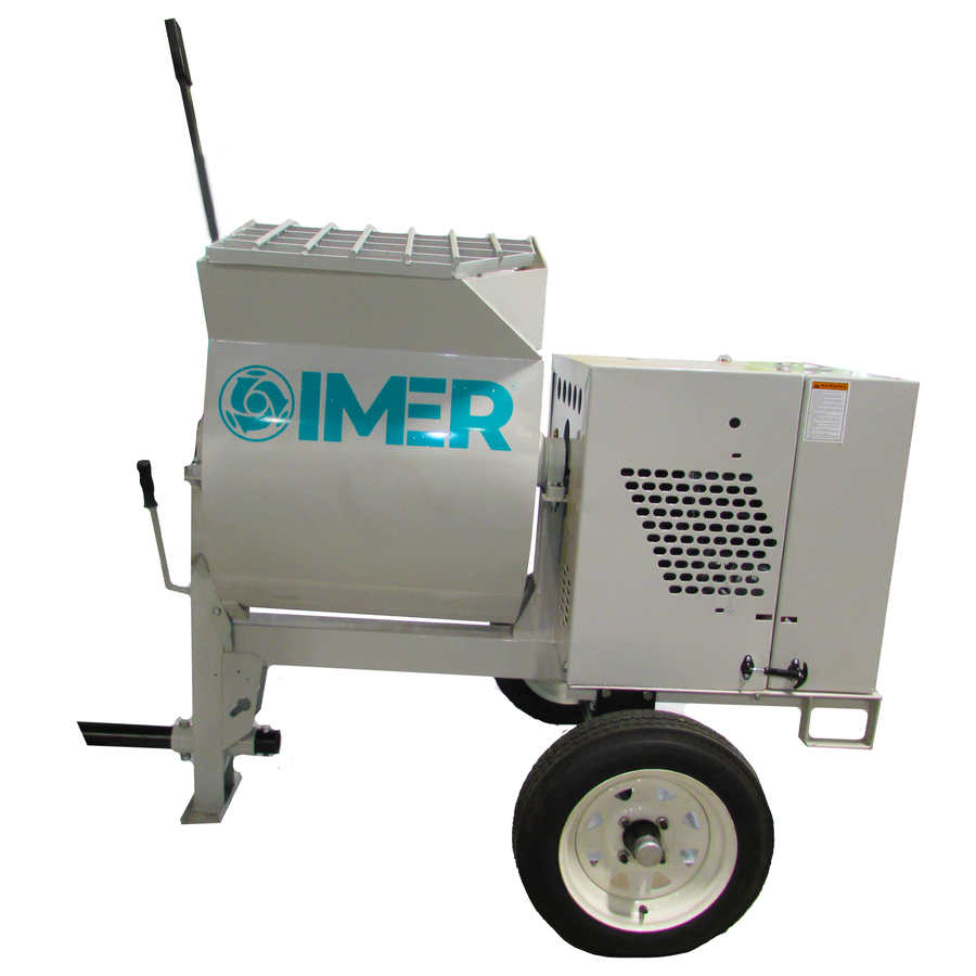 Imer HSM 8 Steel Drum Mortar Mixer (Electric & Gas Engine Options)