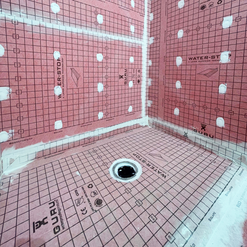 GURU Square Drain Connector for Shower Systems