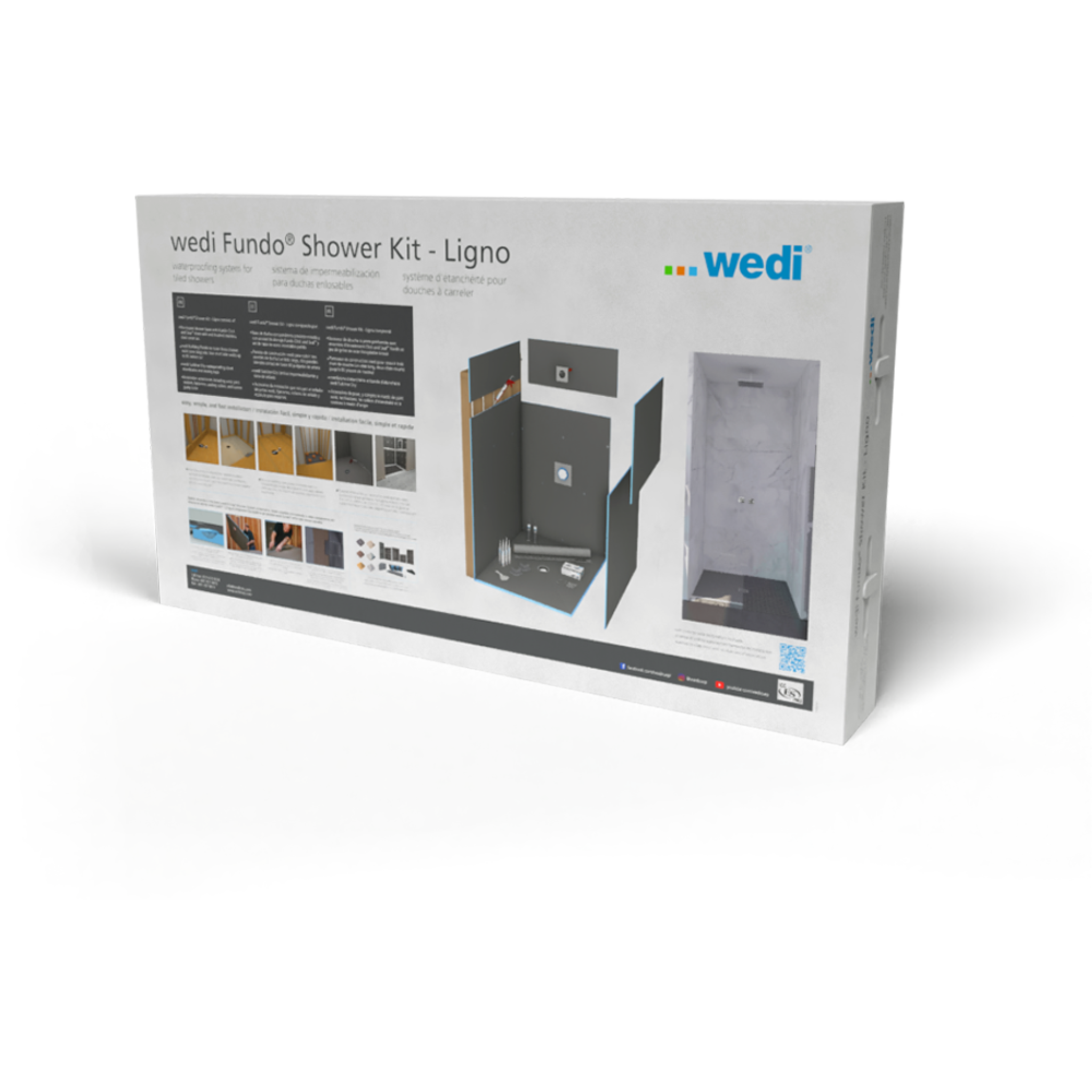 wedi Fundo Curbless Shower Kits
