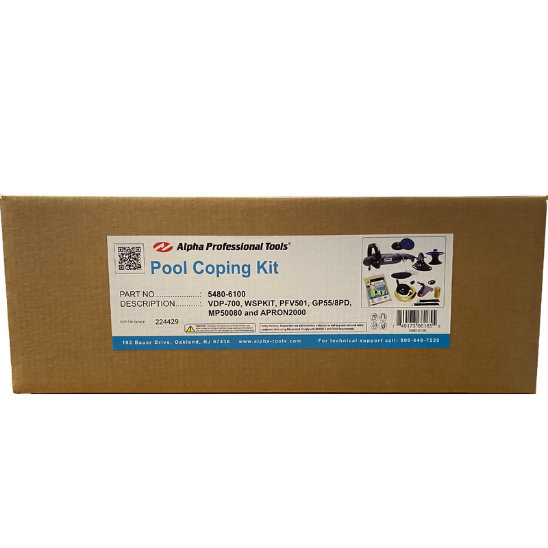Alpha Professional Tools Pool Coping Kit Box