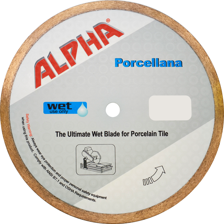 Alpha Professional Tools Porcellana Wet Diamond Blades for Cutting Porcelain