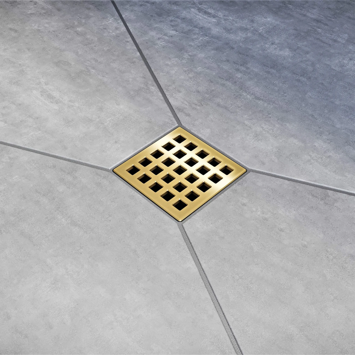 Ebbe QUADRA Unique Luxury Square Shower Drain Cover
