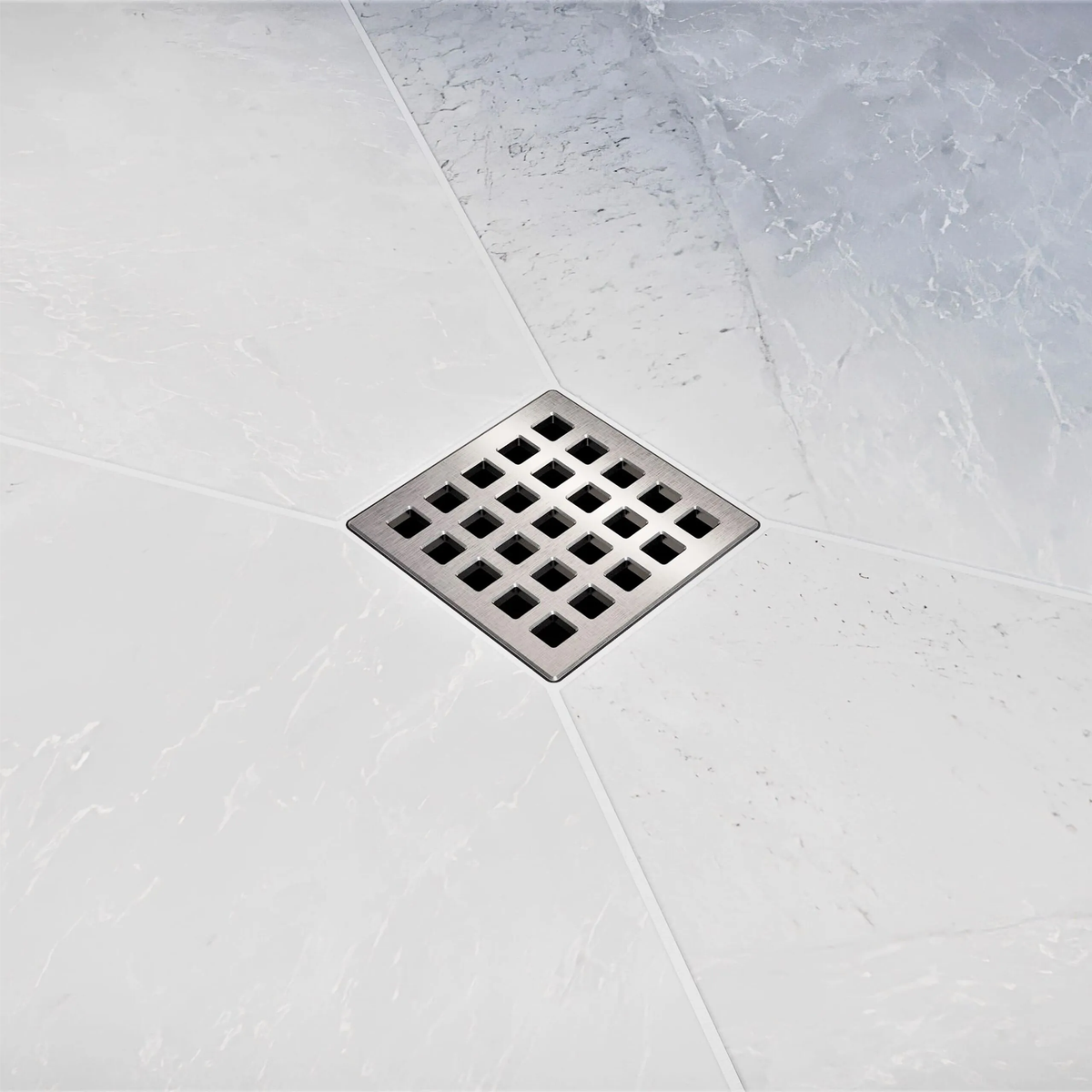 Ebbe QUADRA Unique Luxury Square Shower Drain Cover