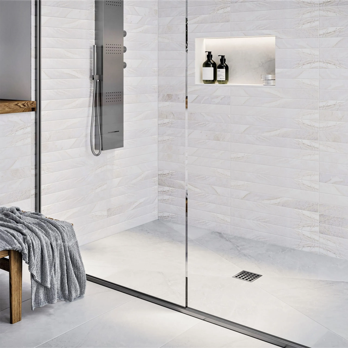 Ebbe QUADRA Unique Luxury Square Shower Drain Cover