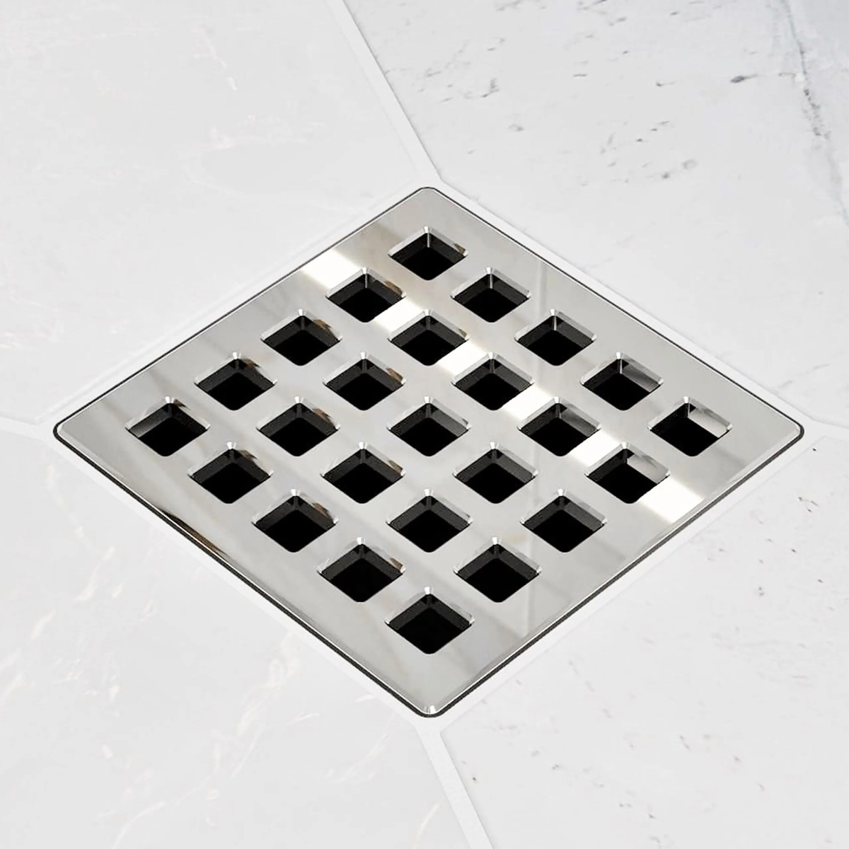 Ebbe QUADRA Unique Luxury Square Shower Drain Cover