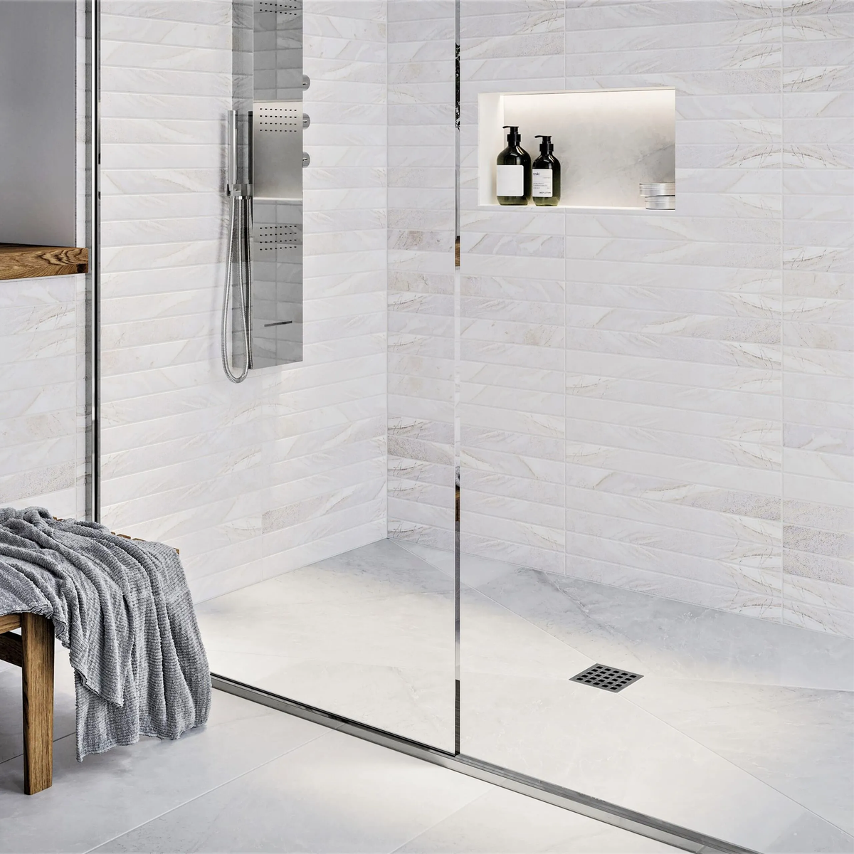 Ebbe QUADRA Unique Luxury Square Shower Drain Cover