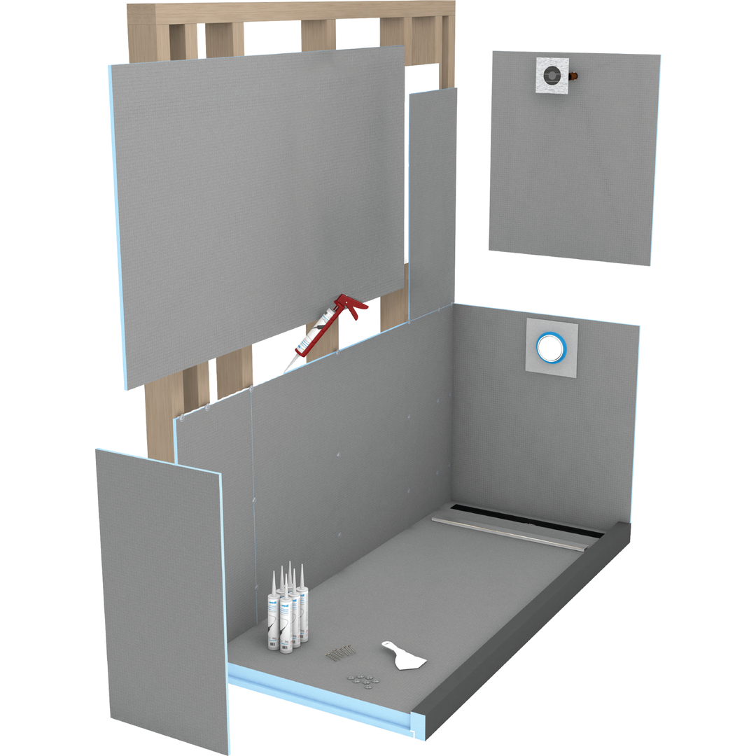 Wedi Fundo 32 x72 Linear Shower Kit