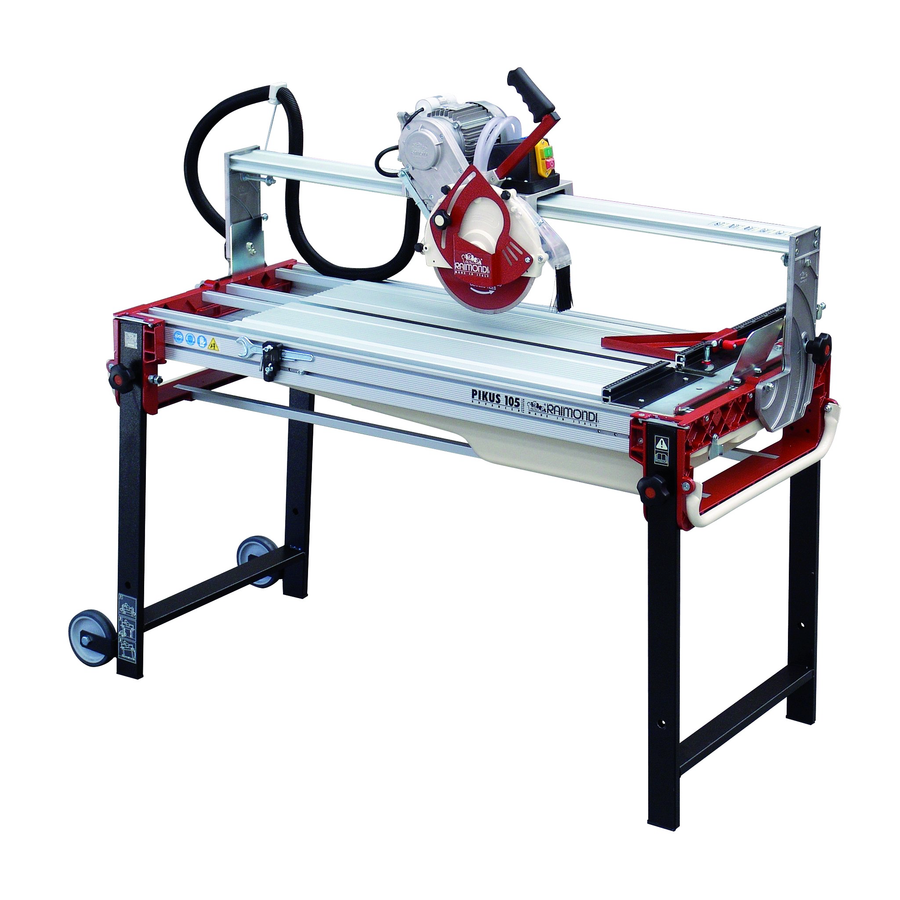 Raimondi Gladiator 105 41" Tile Saw with 10" Blade