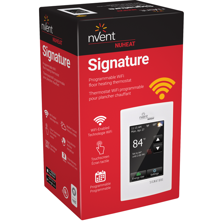 Nuheat SIGNATURE Programmable Touchscreen WI-FI Thermostat