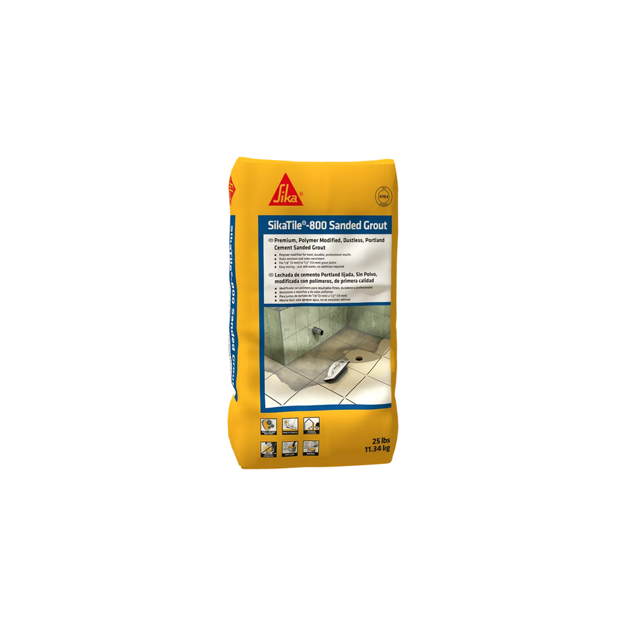 SikaTile®-800 Sanded Grout, 25lb Bag