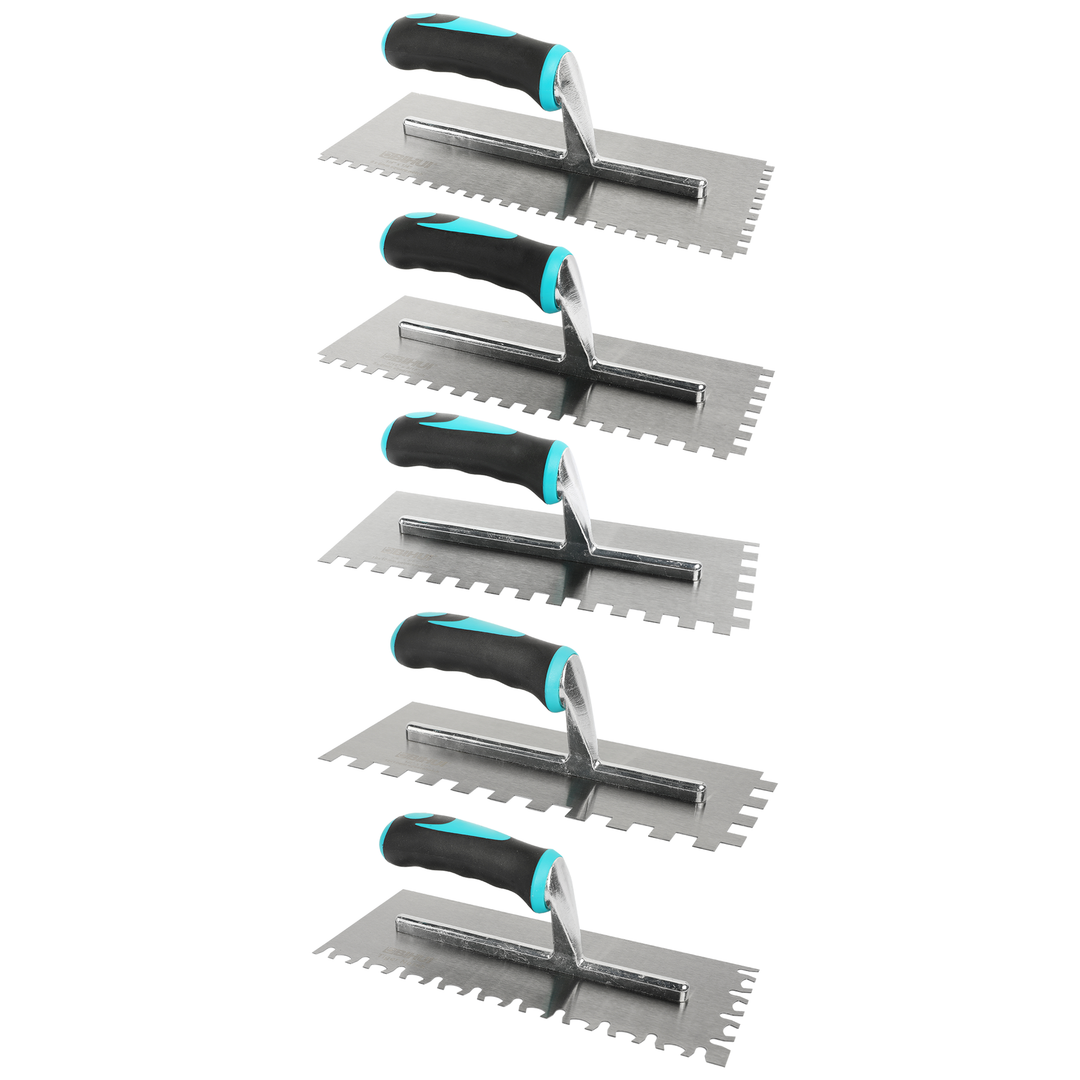 BIHUI Soft Grip Professional Notched Trowel