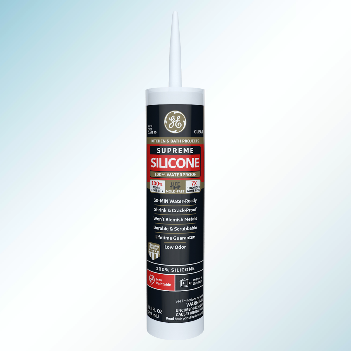 GE Sealants Supreme Silicone Kitchen & Bath Sealant