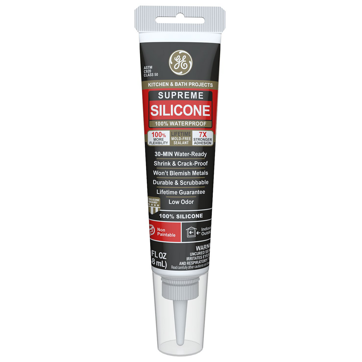 GE Sealants Supreme Silicone Kitchen & Bath Sealant
