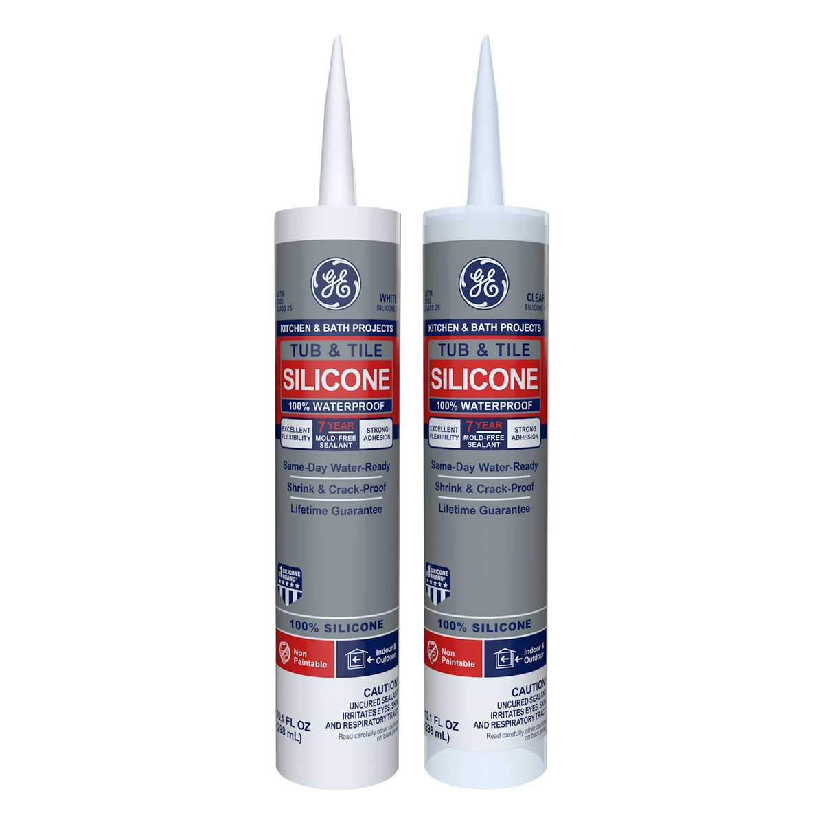 GE Sealants Tub and Tile Silicone 1 Sealant