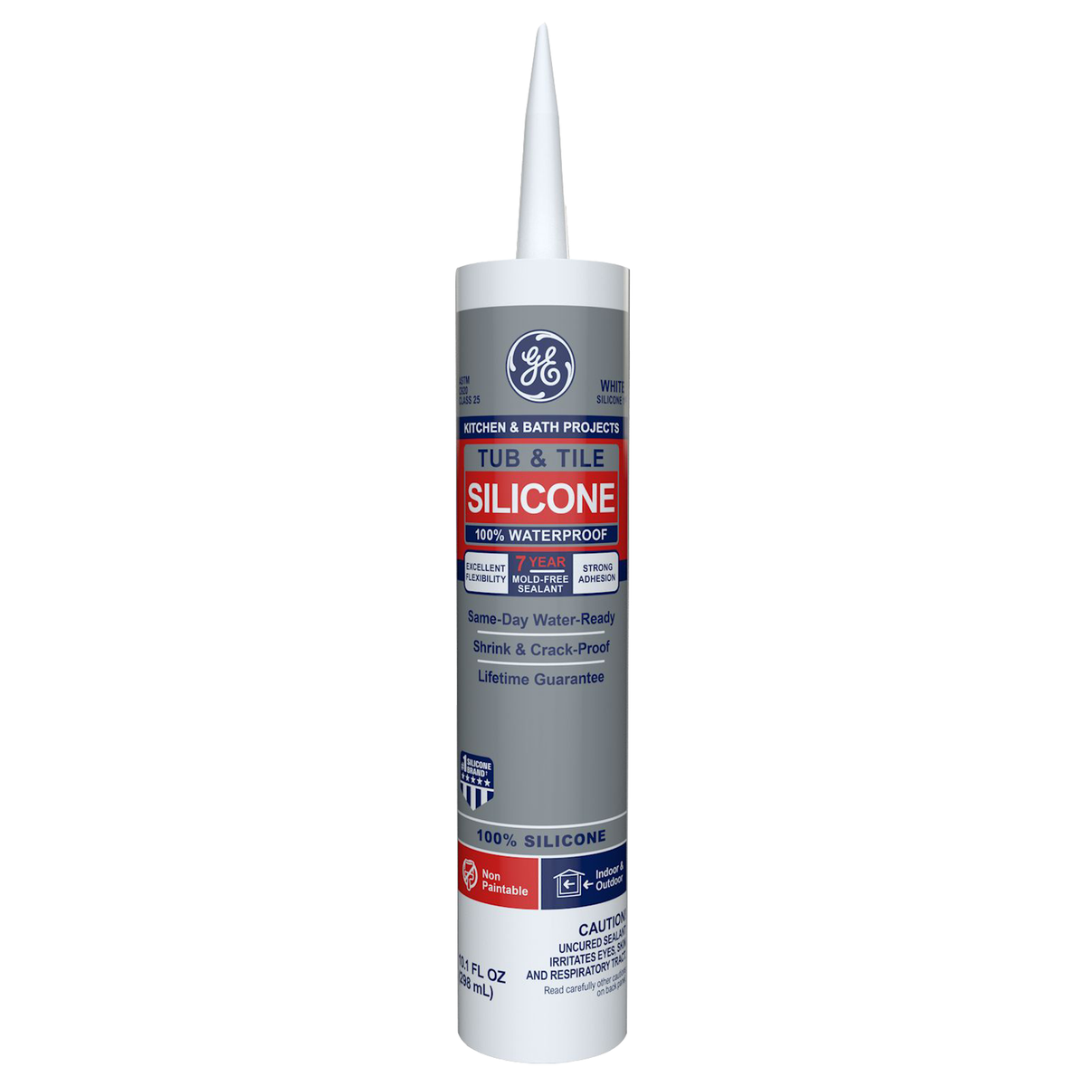 GE Sealants Tub and Tile Silicone 1 Sealant