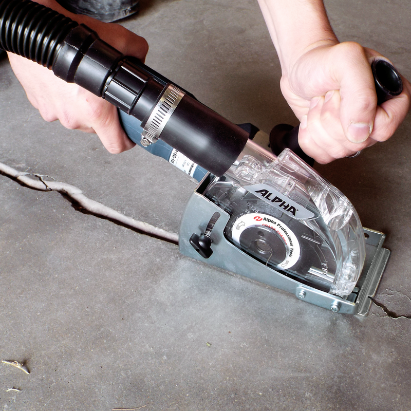 Alpha Professional Tools Ecoguard W6 Dust Collection Cover In use