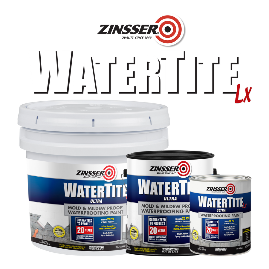 Zinsser WATERTITE-LX Ultra Mold & Mildew-Proof Waterproofing Paint