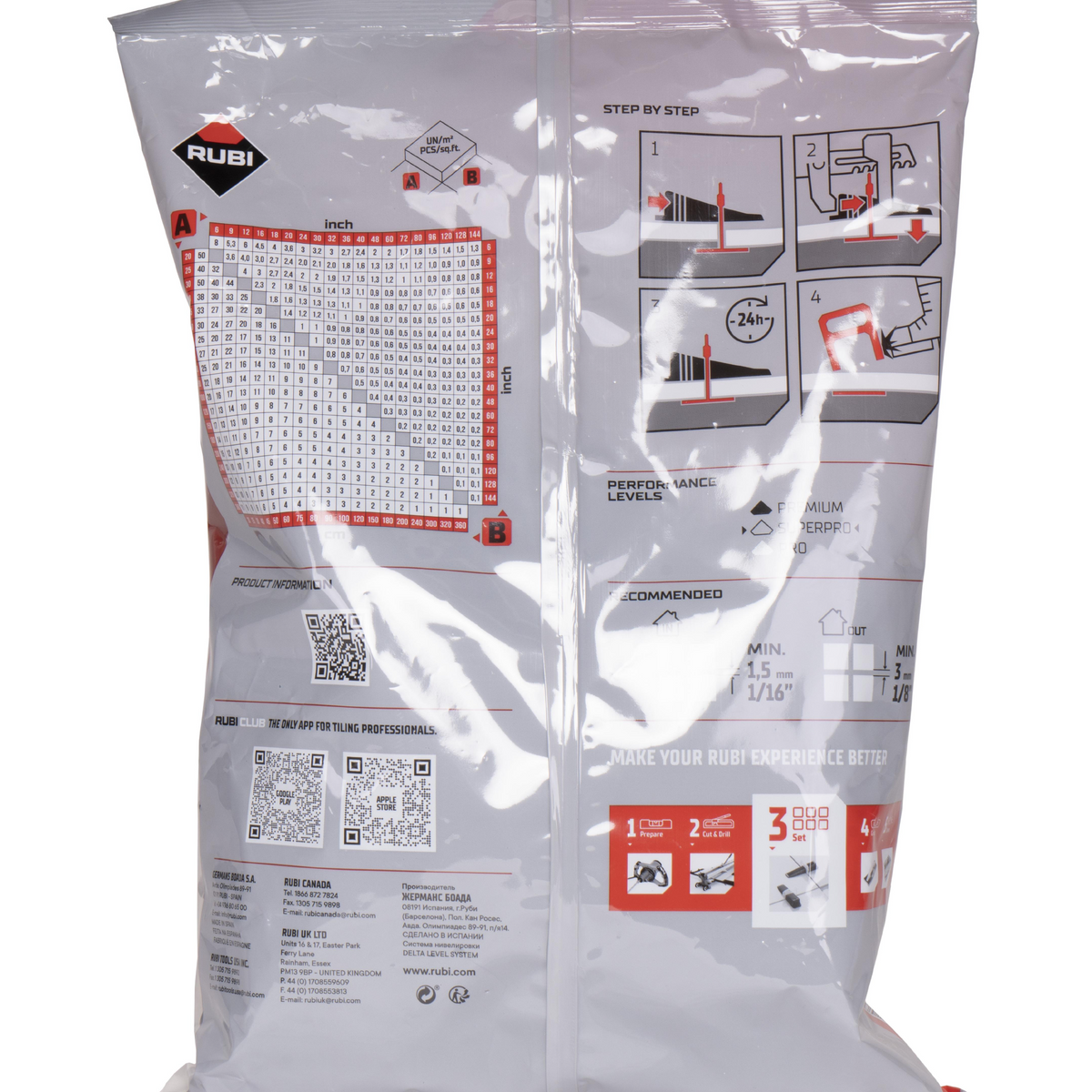 RUBI DELTA Tile Leveling Wedges