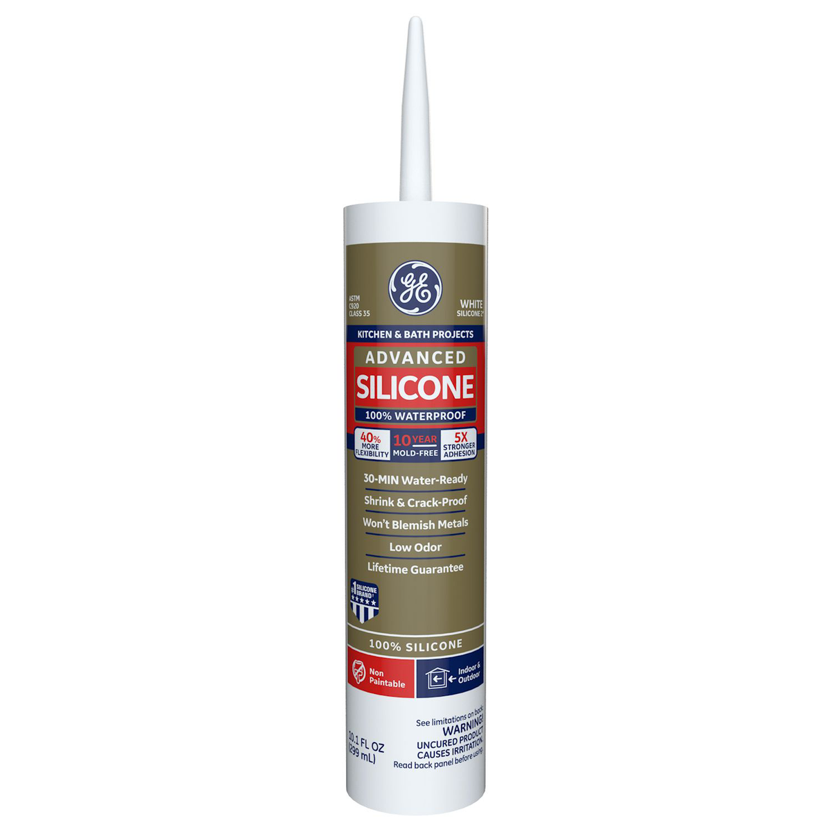 GE Sealants Advanced Silicone 2 Kitchen & Bath Sealant