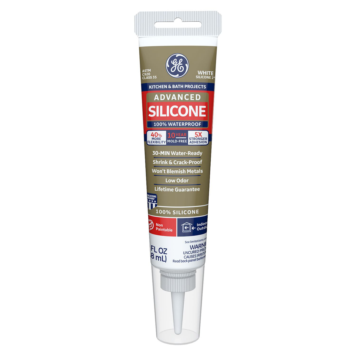 GE Sealants Advanced Silicone 2 Kitchen & Bath Sealant