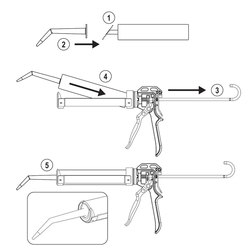 Albion Angle Shot Plastic Nozzle for 1/10 Gallon Cartridges