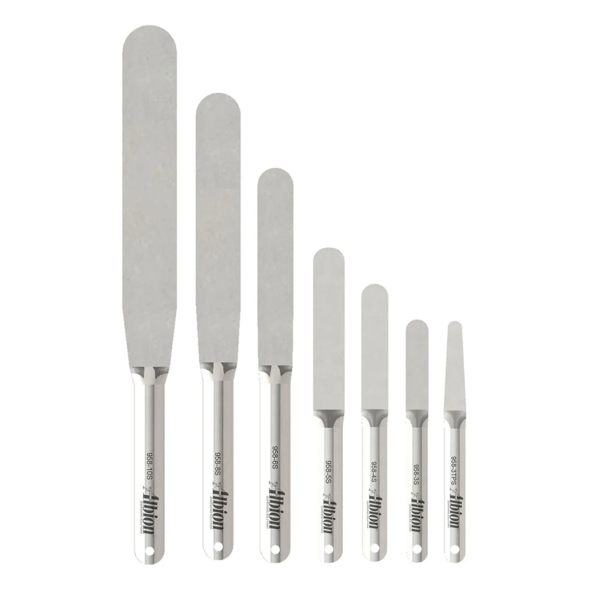 Albion 7-Piece Streamline Caulk Spatula Set