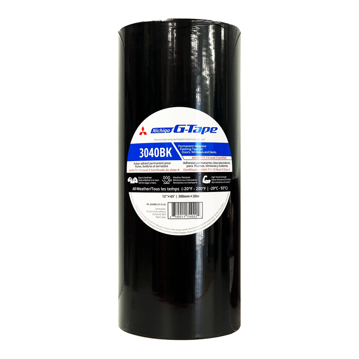 Alpha Tools 3040 Series High Adhesion Acrylic Flashing Nichigo G-Tape, 12"x65'