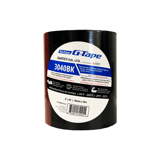 Alpha Tools 3040 Series High Adhesion Acrylic Flashing Nichigo G-Tape, 6"x65'