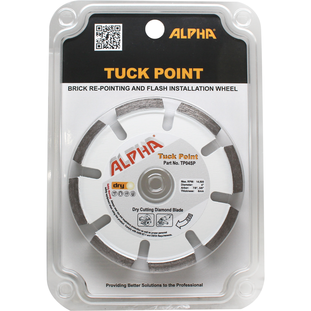 Alpha® 4" Tuck Point Wheel for Masonry Grinders